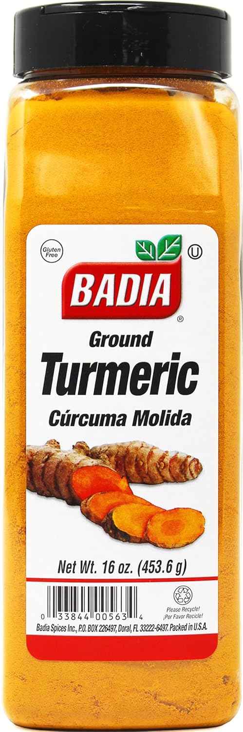 Badia Ground Turmeric Powder 16 oz – Birthday Gift for Mom Who Loves Indian Cooking and Golden Milk