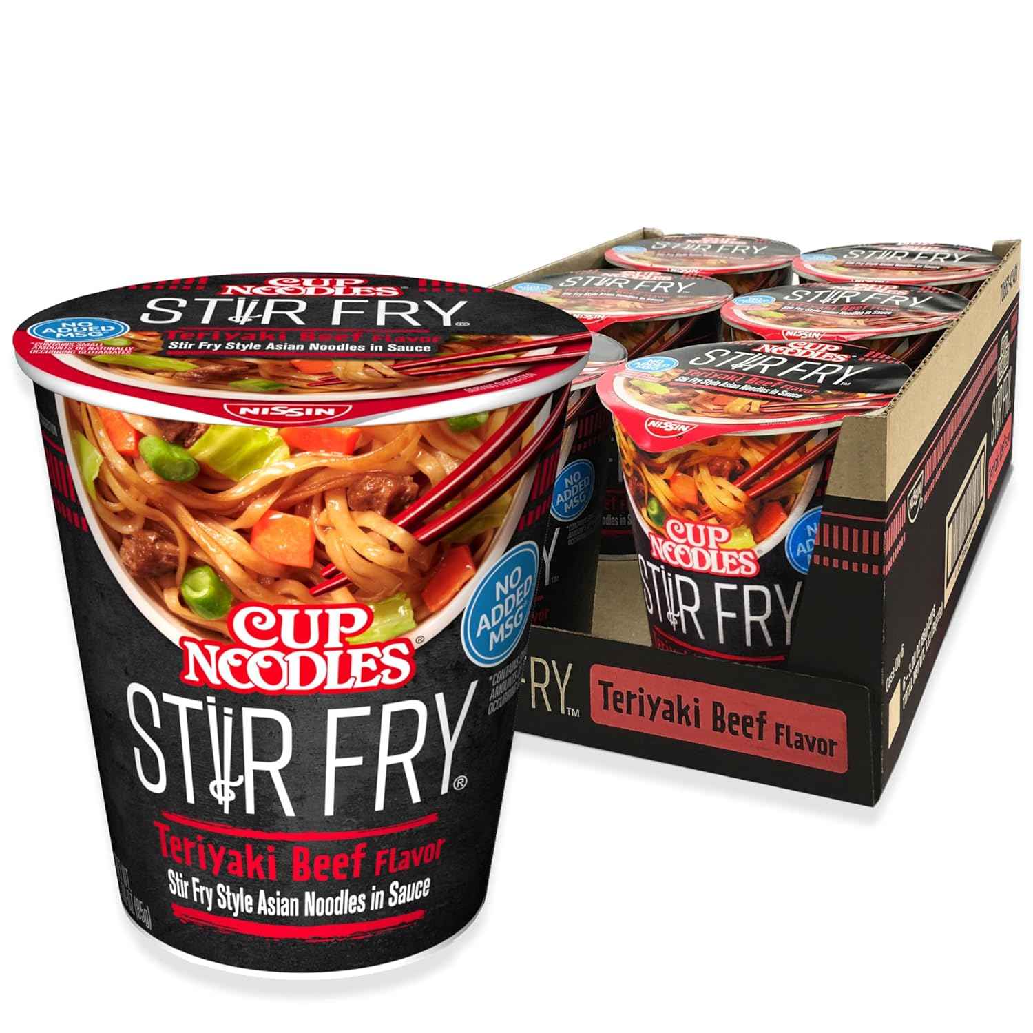 Nissin Cup Noodles Protein Ramen – Desk Lunch Solution for Busy Office Days, 16g Protein Per Cup