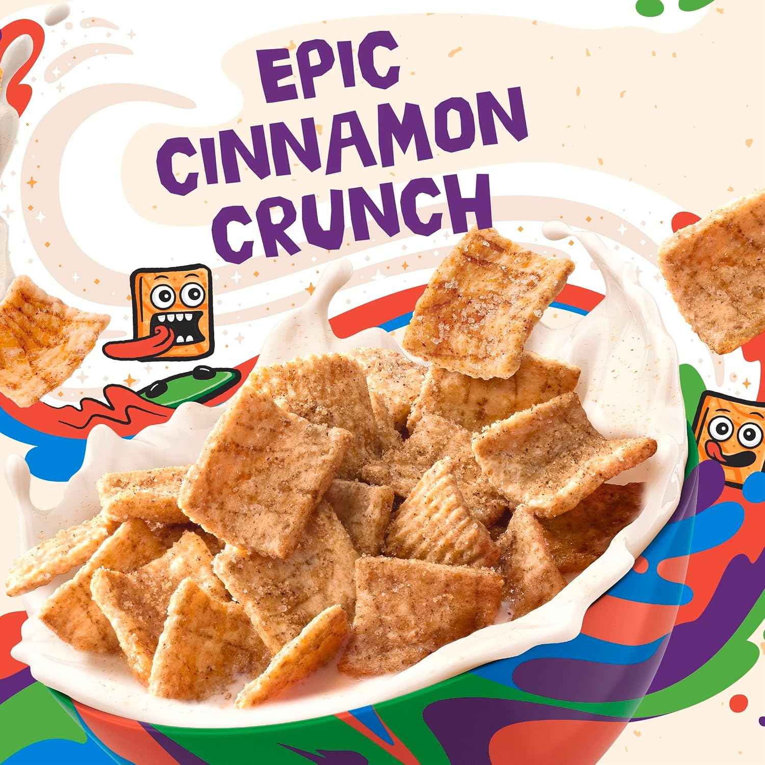 Cinnamon Toast Crunch Cereal – Kid-Friendly Weekday Breakfast with Milk, 32 oz Bulk Bag