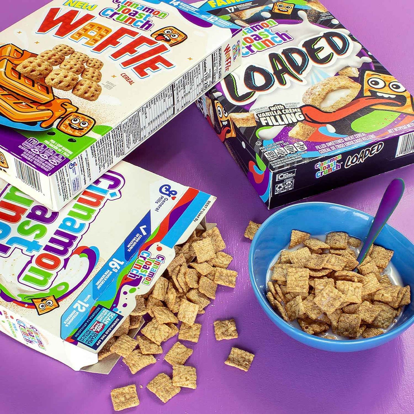 Cinnamon Toast Crunch Shelf-Stable Cinnamon Cereal, 27 oz for Fast-Paced Morning Routines
