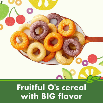 Cascadian Farm Organic Fruitful O's Cereal – Certified Gluten-Free Cereal Safe for Celiac Households
