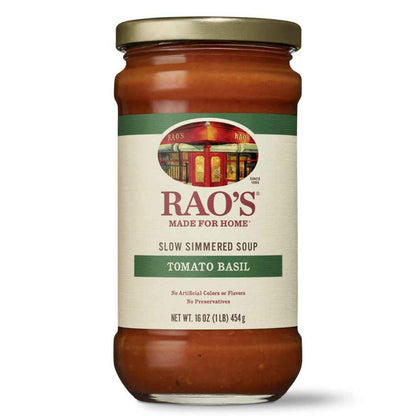 Rao's Made for Home Tomato Basil Soup, 16oz Jar – Fast Heat-and-Serve Lunch for the Home Office