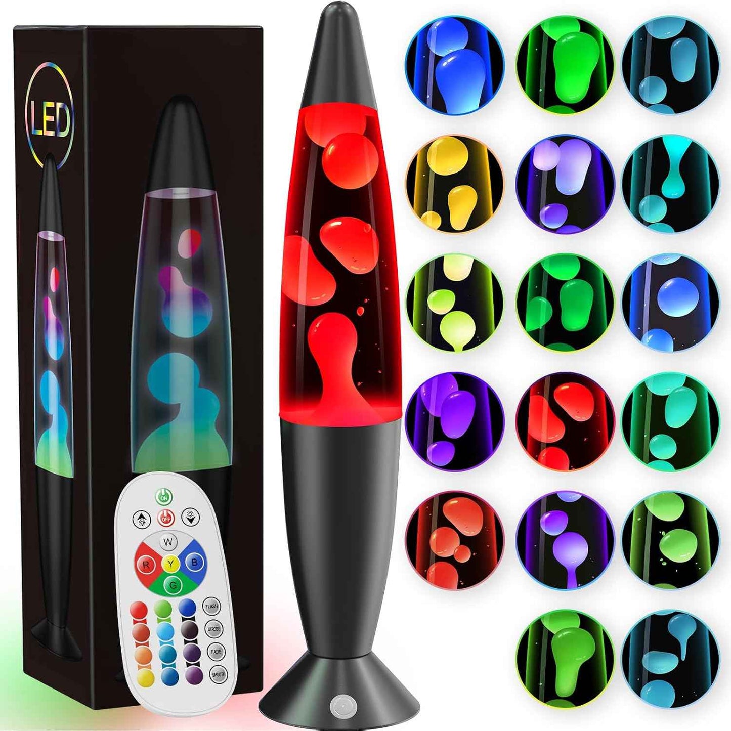 Uniclighter AuraFlow Color Changing Lamp – Minimalist LED Table Lamp for Bedroom and Entryway