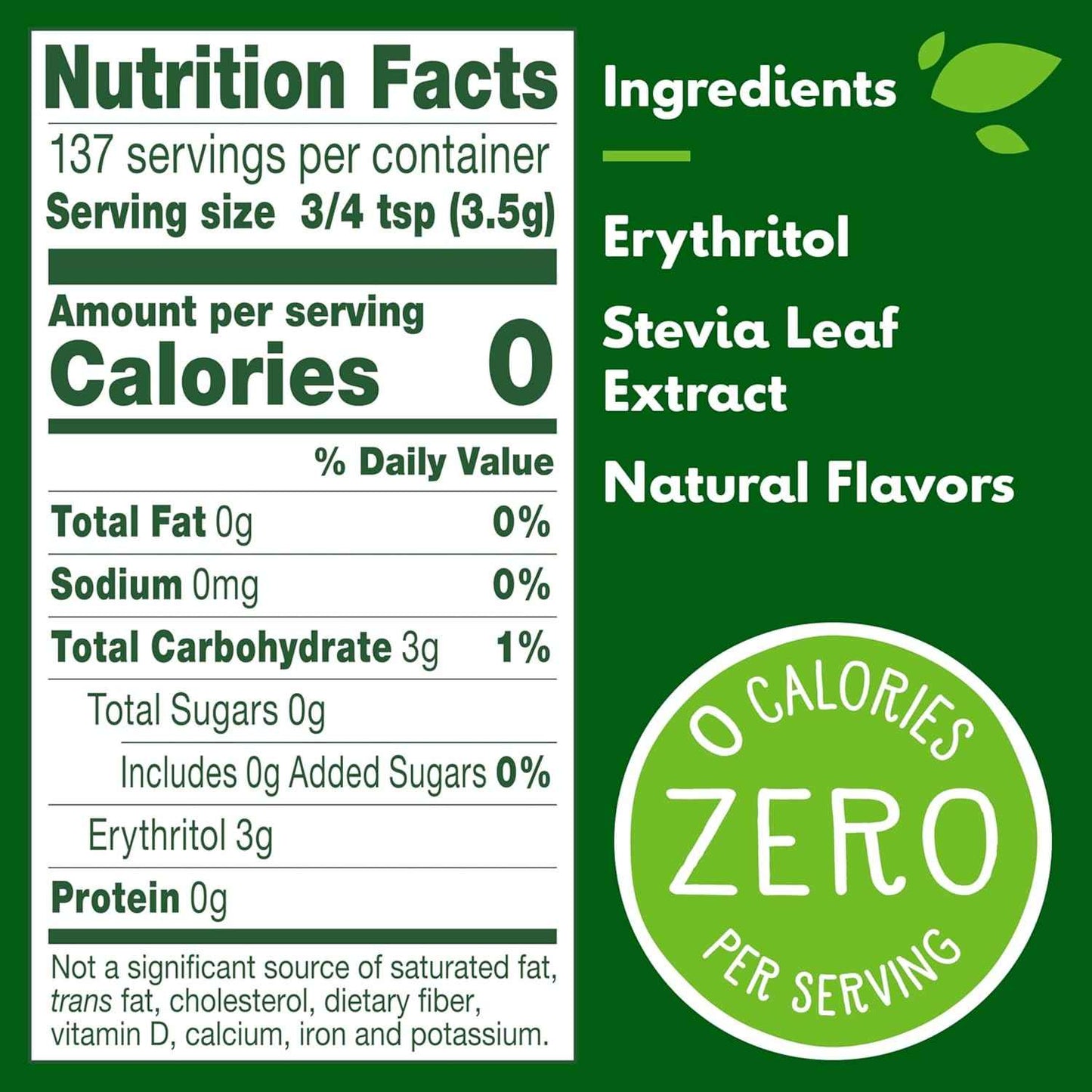 Truvia Natural Stevia Sweetener Refill Bag – Balanced Sweetness for Diabetes-Friendly Wellness Rituals