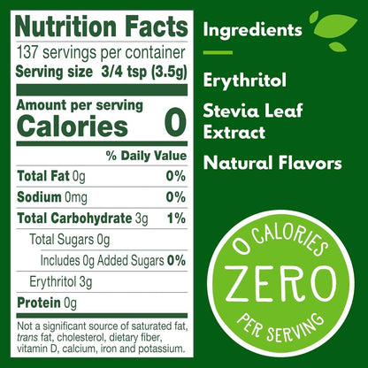 Truvia Natural Stevia Sweetener Refill Bag – Balanced Sweetness for Diabetes-Friendly Wellness Rituals