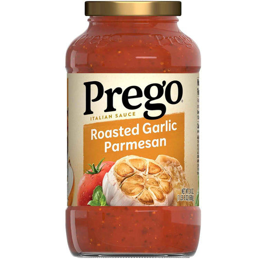 Prego Pasta Sauce Roasted Garlic & Herbs 24 oz – Quick Weeknight Dinner Shortcut for Busy Cooks