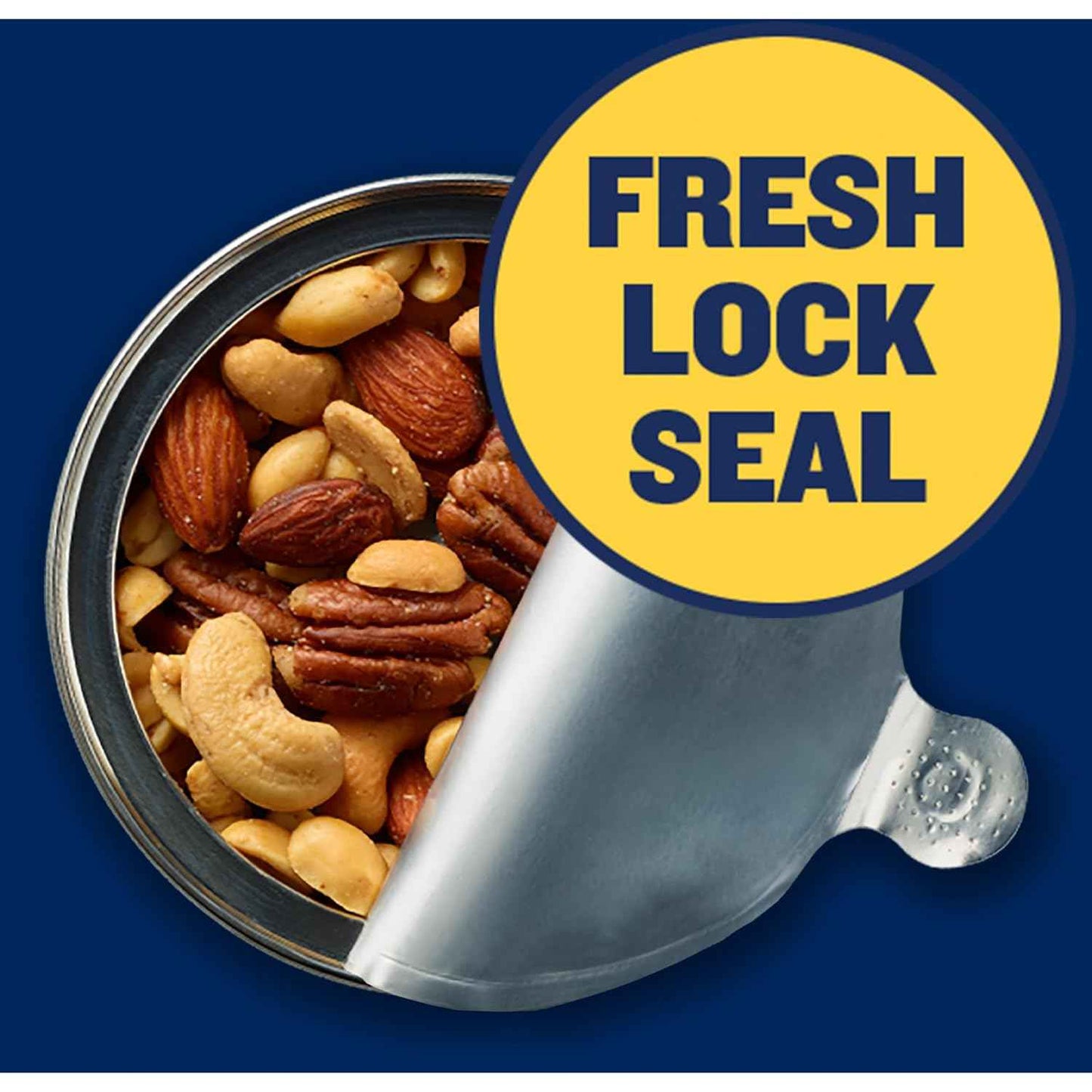 PLANTERS Mixed Nuts Lightly Salted – After-School Family Snack Bowl for Homework Time, 10.3 oz Airtight Canister