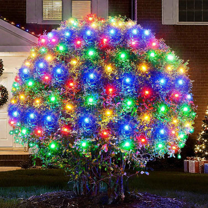 BlcTec Christmas Net Lights – Minimalist 176 LED Mesh with Warm White Mode and Timer for Understated Holiday Decor