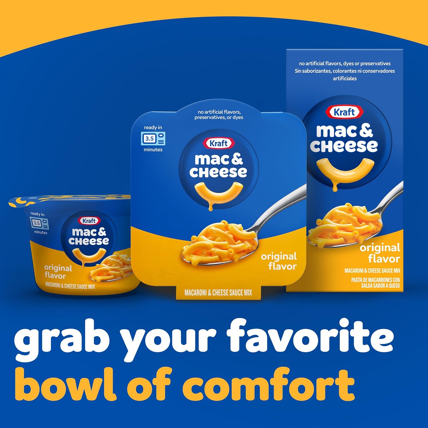 Kraft_Original_Mac_&_Cheese_Macaroni_and_Cheese_Dinner_3.5_oz_Tray,_Big_Bowl,_3.5_oz_Tray,_100_Calories_per_3.5_oz_serving_-_Carb,_Pasta