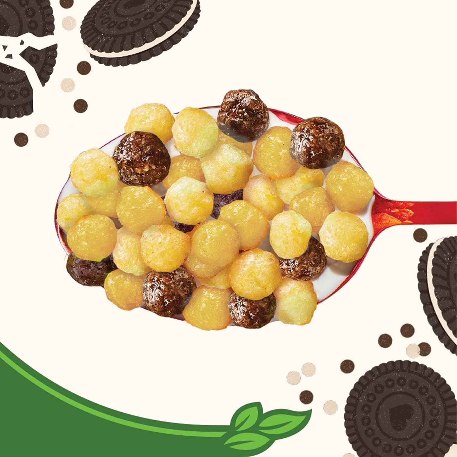 Cascadian Farm Organic Mini Cookies 'n' Crème Cereal – After-School Snack for Hungry Kids in the Kitchen