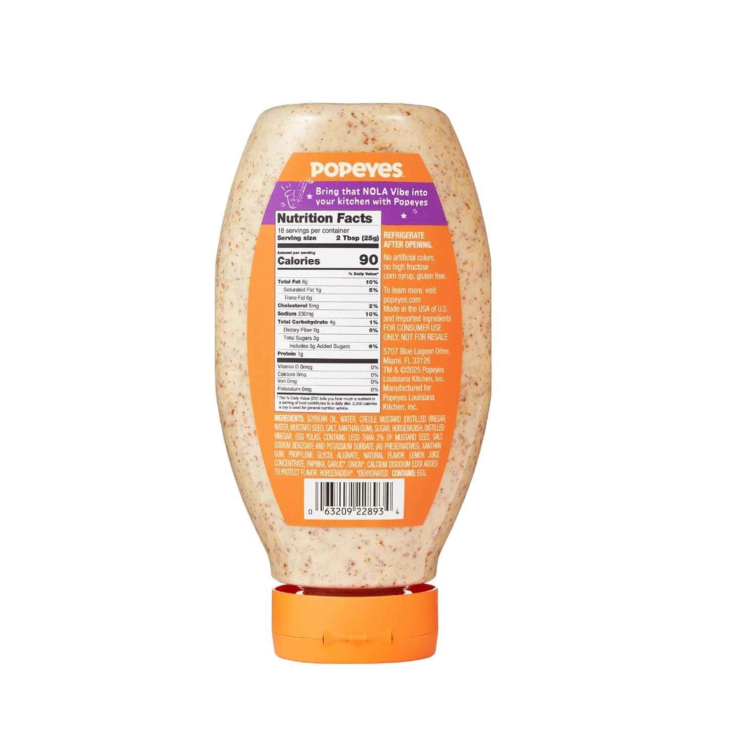 Popeyes Mardi Gras Mustard Dipping Sauce – Premium Creole Gourmet Sauce for Elevated Home Dining