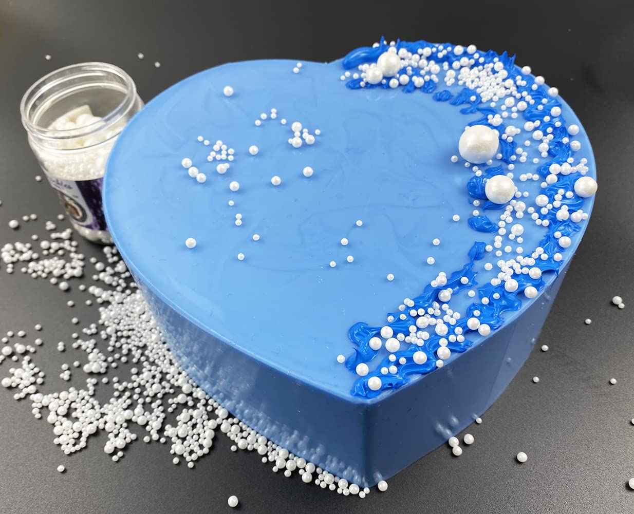 Sweet Sprinklez White Pearl Sprinkles Safe Cupcake Toppers for Kids Birthday Parties and School Celebrations, 4.2oz