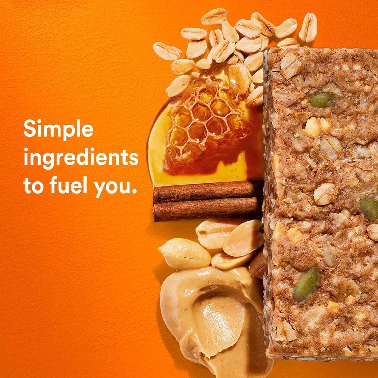 RXBAR Nut Butter and Oat Protein Bars – Quick Home Office Snack to Beat the 3PM Slump, Honey Cinnamon 12-Count Box