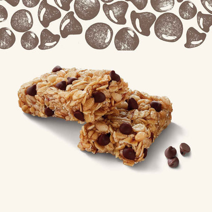 Cascadian Farm Organic Dark Chocolate Chip Granola Bars – Whole Grain Snack for Balanced Eating Habits, 12.3 oz Pack