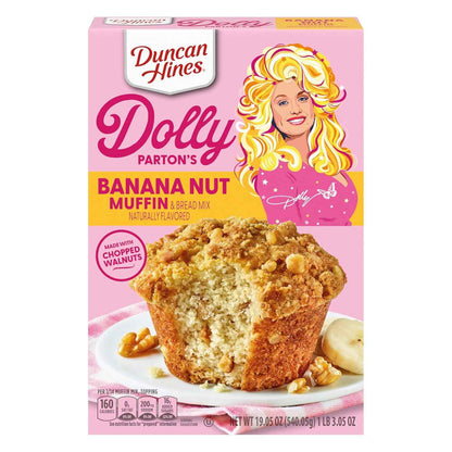 Duncan Hines Dolly Parton Banana Nut Muffin Mix – Wholesome Home Baking for Dairy Free and Dietary Friendly Substitutions