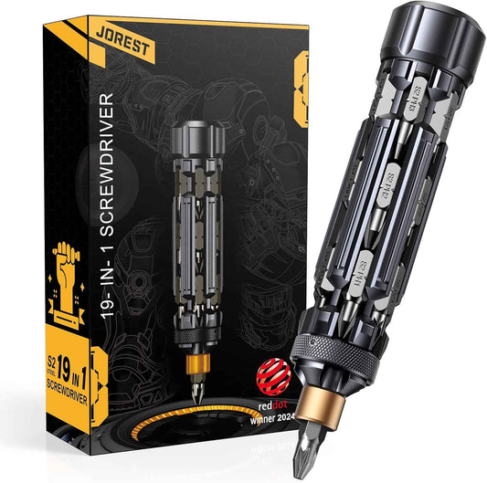 JOREST 19-in-1 Multi Bit Screwdriver Set – Premium Christmas Gift for Men, Dads, and Husbands Who Love Tools