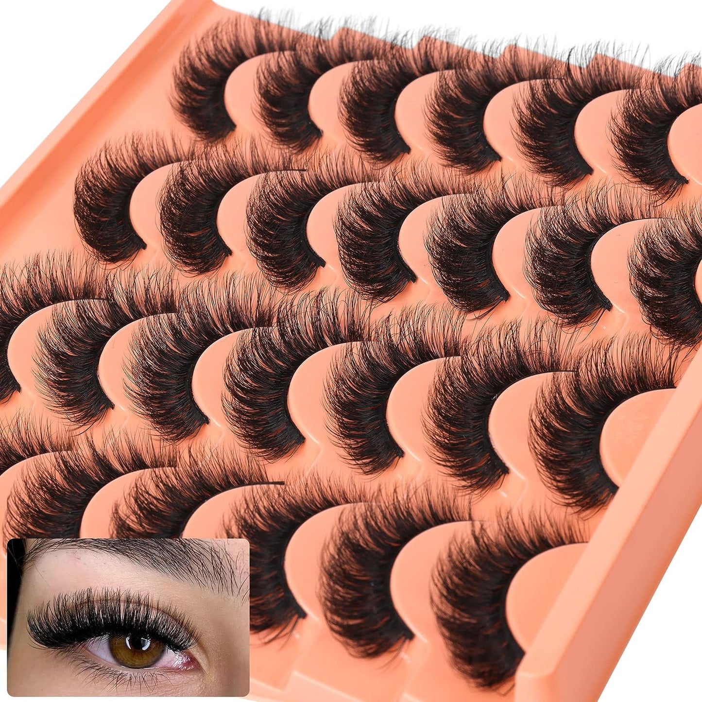 Losha_Eyelashes_Natural_Look_Faux_Mink_Lashes_Pack_Handmade_Fluffy_False_Eyelashes_14_Pairs_Cat_Eye_Lashes_(54)_Makeup_Lash_Extensions_Cosmetic_Eyelashes_Extensions_Eyelash_Extension_Lash_Extension