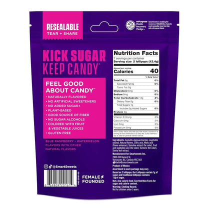 SmartSweets Halloween Lollipops – Clean Label Office Snack, Stevia Sweetened Plant Based Candy