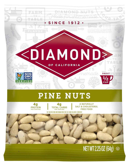 Diamond of California Pine Nuts – Portable Pantry Staple for Camping, Picnics, and Patio Salads, 2.25 oz
