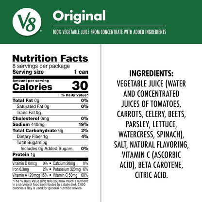 V8 Spicy Hot 100% Vegetable Juice – Low-Effort Afternoon Pick-Me-Up for the Home Office and Conference Calls