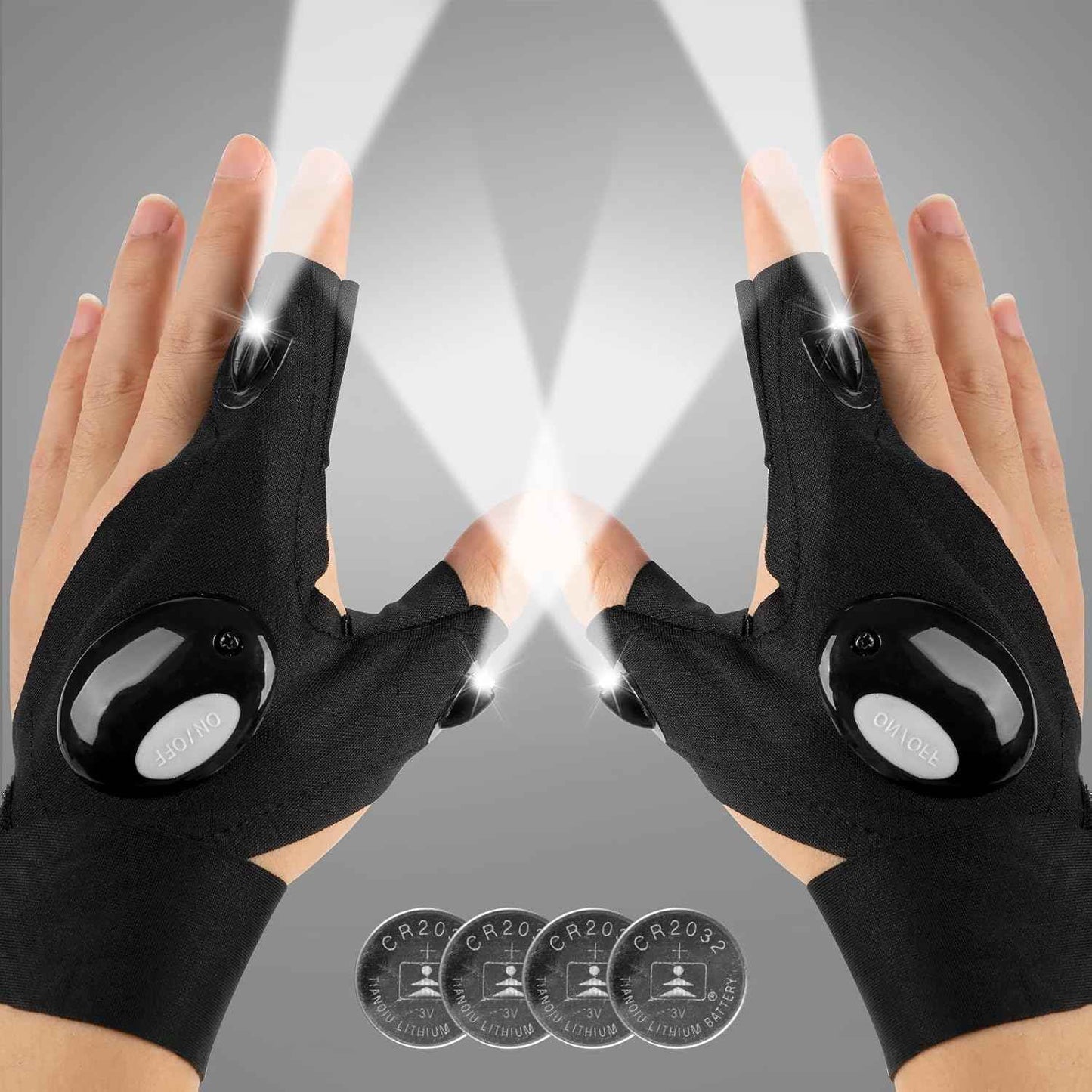 Mylivell LED Flashlight Gloves – Precision Work Light for Auto Mechanics and DIY Repairs in Dark Garages