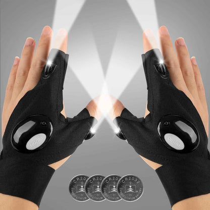 Mylivell LED Flashlight Gloves – Precision Work Light for Auto Mechanics and DIY Repairs in Dark Garages