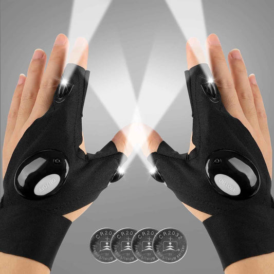 Mylivell LED Flashlight Gloves – Precision Work Light for Auto Mechanics and DIY Repairs in Dark Garages