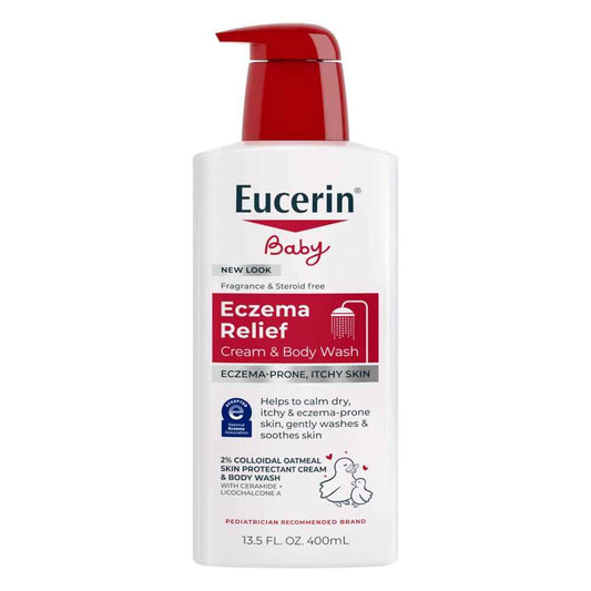 Eucerin Baby Eczema Relief Cream Wash – Soothing Bath Ritual for Sensitive Skin Care