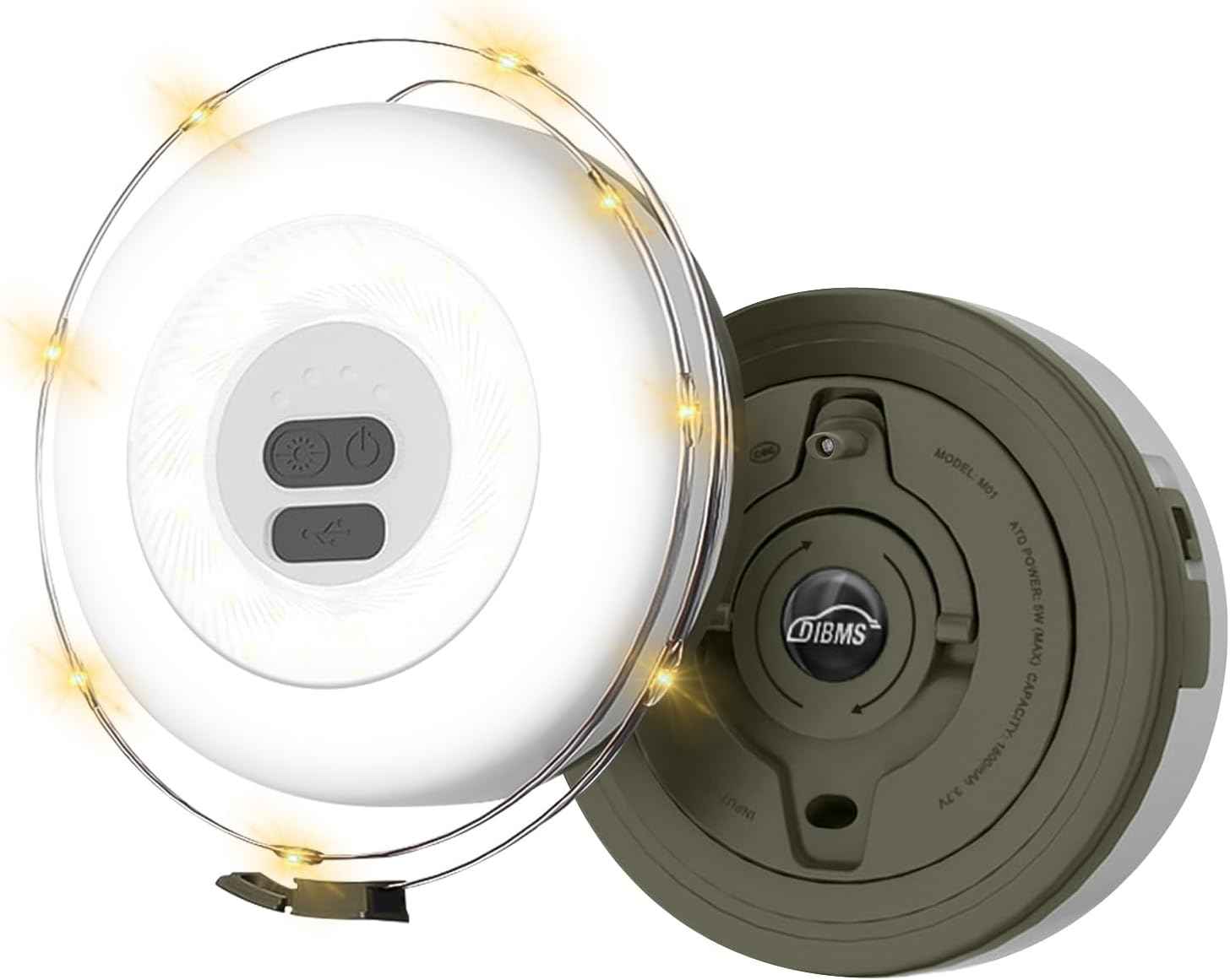 DIBMS String Lights with Lantern – Cozy Bedroom and Living Room Decor with Warm and RGB Mood Lighting