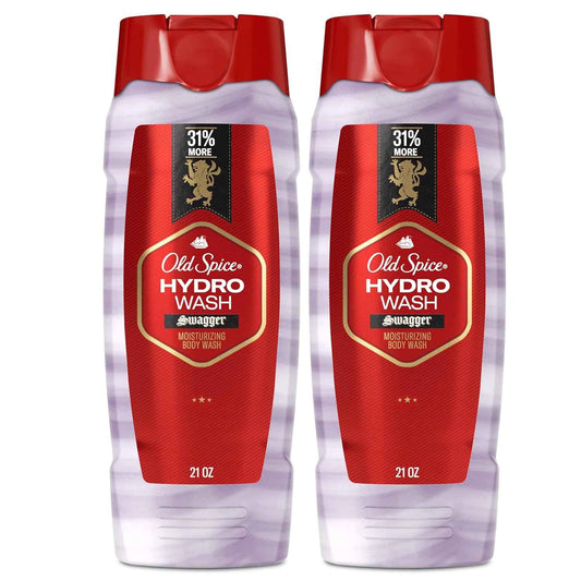 Old Spice Hydro Wash – Nightly Wind-Down Body Cleanser for Men, Swagger Scent for a Calming Shower Ritual