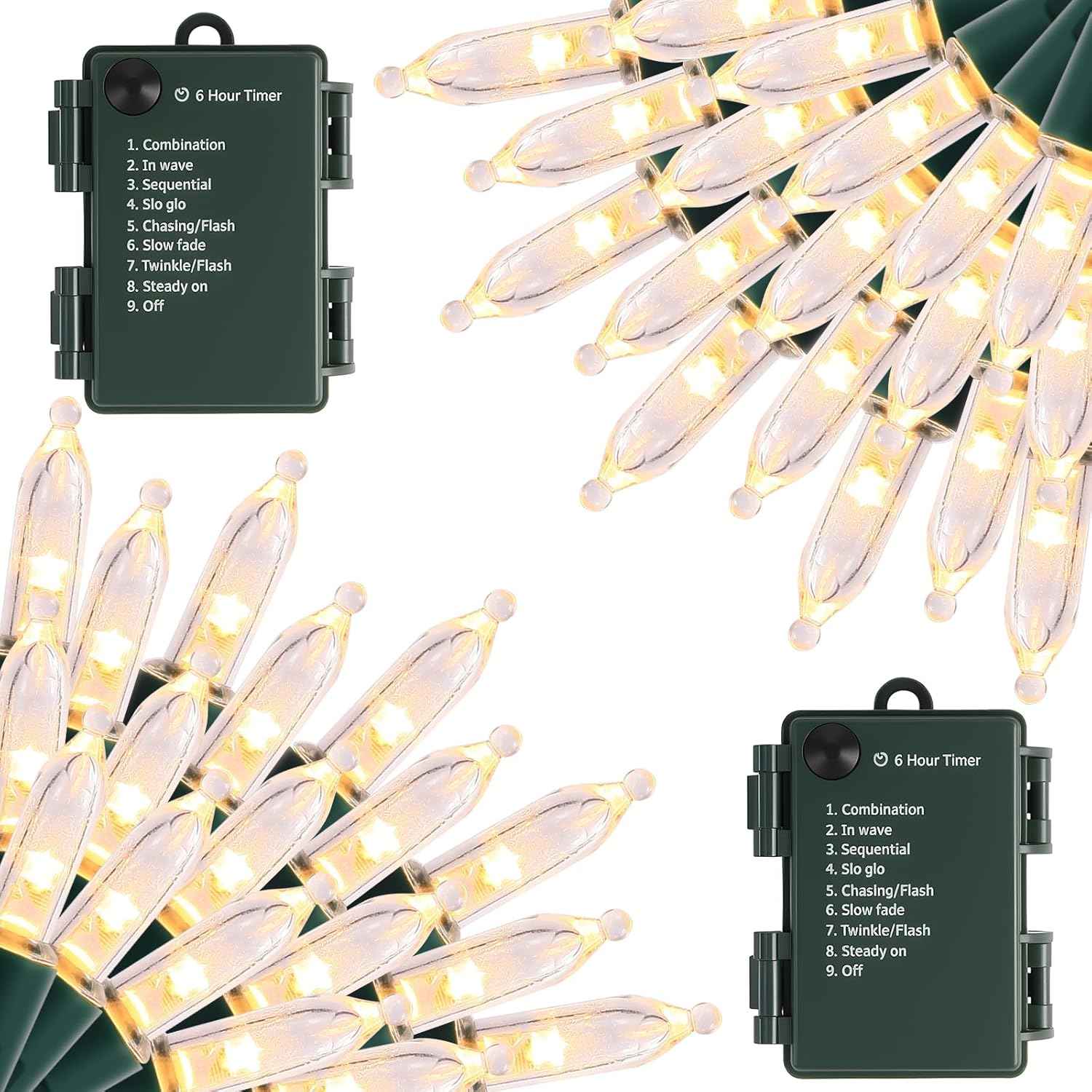 Lumicharm Battery String Lights – Clean Scandinavian Home Accent, Subtle Warm White LED Lights for Uncluttered Spaces