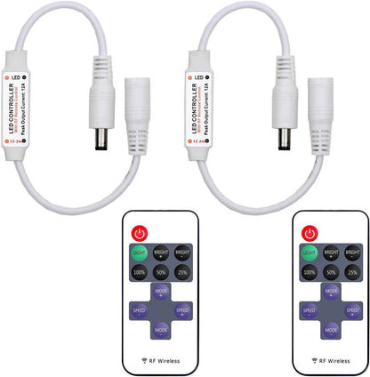 Aubric Mini RF LED Dimmer Set – Living Room Accent Lighting Remote for 5630 3014 Wall Washer Strip Setup