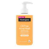 Neutrogena Oil-Free Acne Face Wash with 2% Salicylic Acid for Sensitive Skin – Daily Morning and Evening Facial Cleanser for a Mindful Skincare Ritual