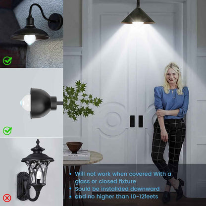LumifyHome Motion Sensor Bulb – Weather Ready Porch and Garage Light, No Electrician