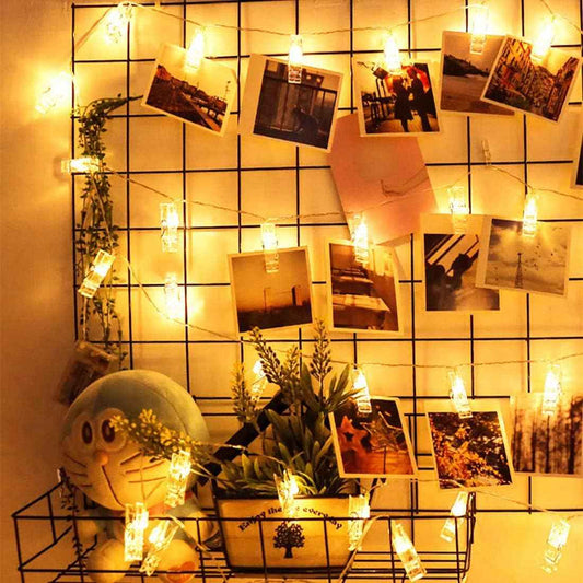 Dopheuor Photo Clip String Lights – Safe Nursery Wall Decor with Battery Powered LED Glow