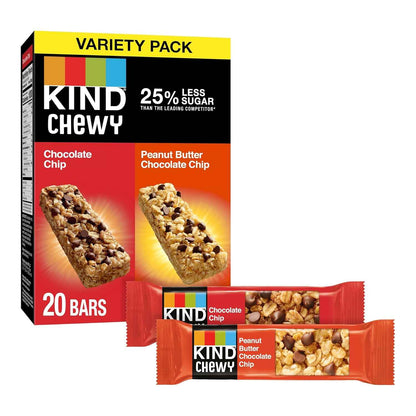 KIND Chewy Granola Bars, 100 Calorie Snack Pack for Mindful Eating, 20 Count Gluten Free Bars