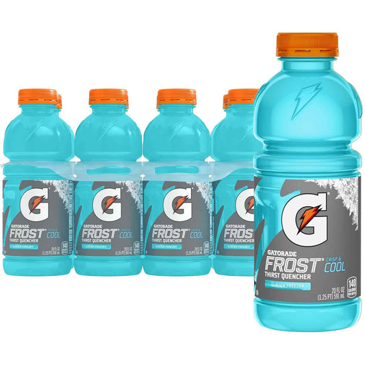 Gatorade Thirst Quencher Sports Drink – Portable Electrolyte Hydration for Camping, Hiking, and Beach Days, 20 Fl Oz, Pack of 8