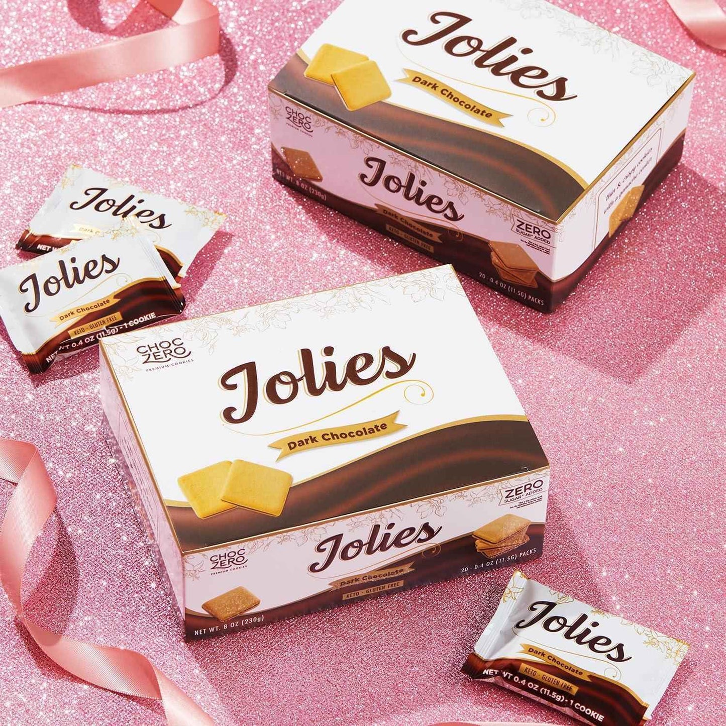 ChocZero Dark Chocolate Jolies – Clean Ingredient Wind Down Dessert with Prebiotic Fiber, 20 Gluten Free Cookies