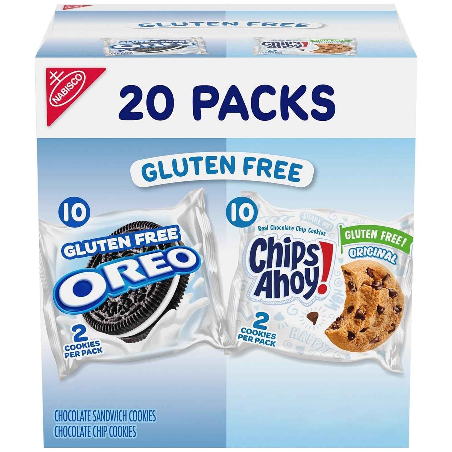 OREO & CHIPS AHOY! Gluten Free Cookies – Travel Snack Pack for Road Trips, Camping, and Carry-On Bags