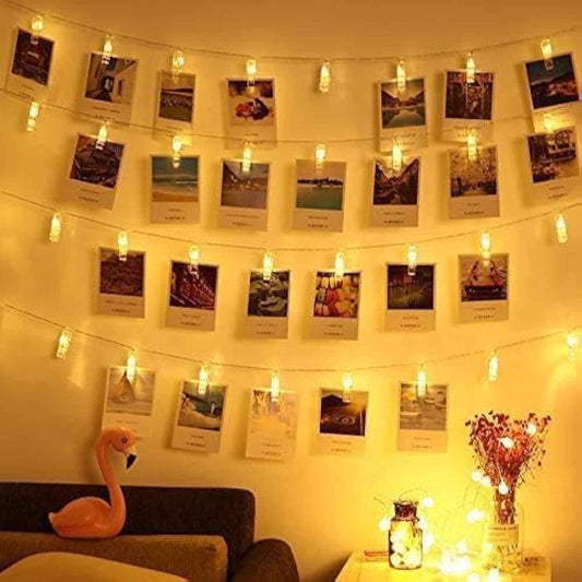 [Brand Name] Transparent Clip Fairy Lights – Understated Scandinavian Wall Decor for Clean Spaces