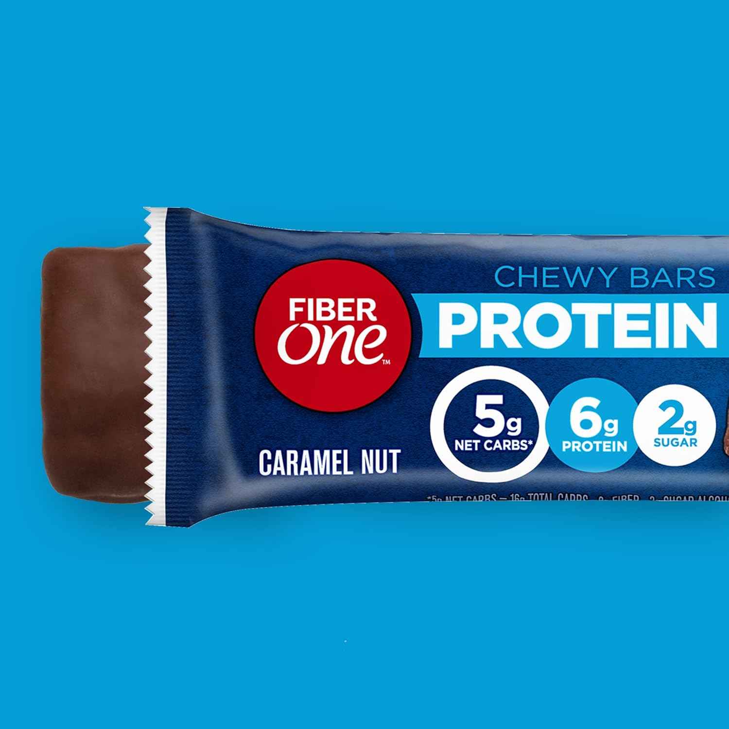Fiber One Chewy Protein Bars Caramel Nut — Wellness Snack for Self-Care Routines, Mindful Afternoon Treat