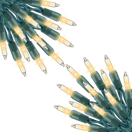 Minetom Cool-Touch String Lights 200 Count for Kids Bedroom and Playroom Wall, 51.7ft Green Wire
