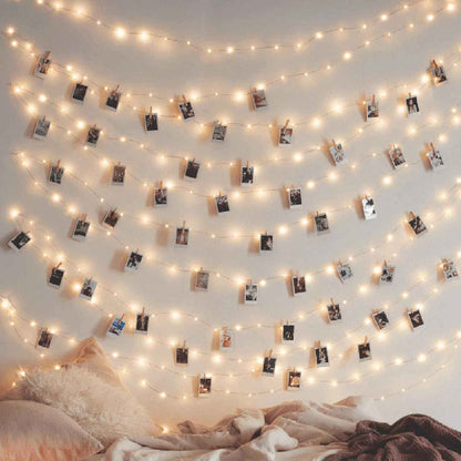 Twinkle Star 200 LED Copper Fairy Lights – Nursery Starry Night Canopy, Cool-to-Touch 66 FT String Lights
