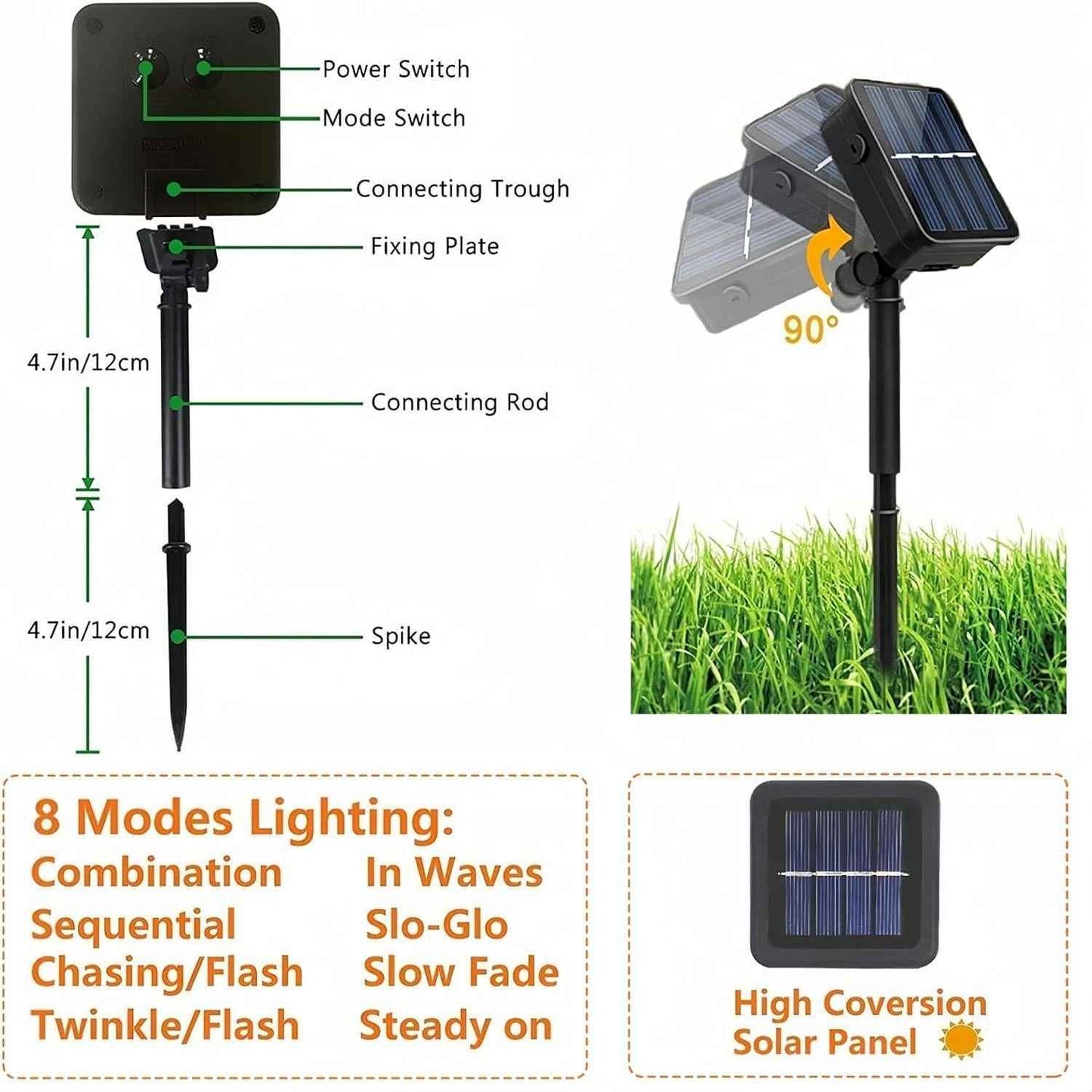 Lumimuse Ambient Solar Lights – 200 LED Green Wire Decor for Rustic Living Room Accent, Bedroom Canopy and Sunroom Mood Lighting