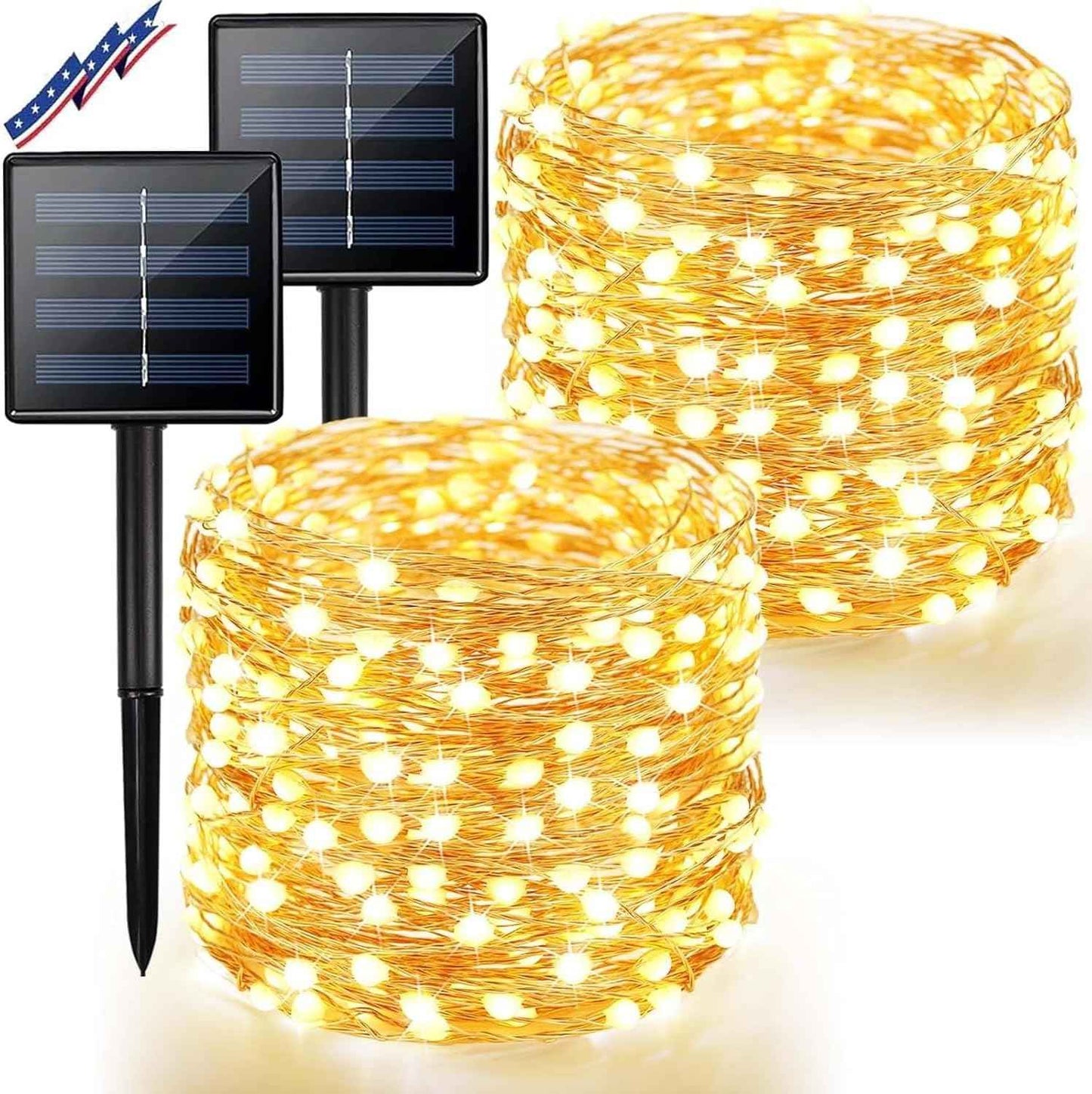 LuminaGlow Solar Fairy Lights – Camping and Outdoor Dining Decor, 80FT 200 LED, Dusk-to-Dawn Auto