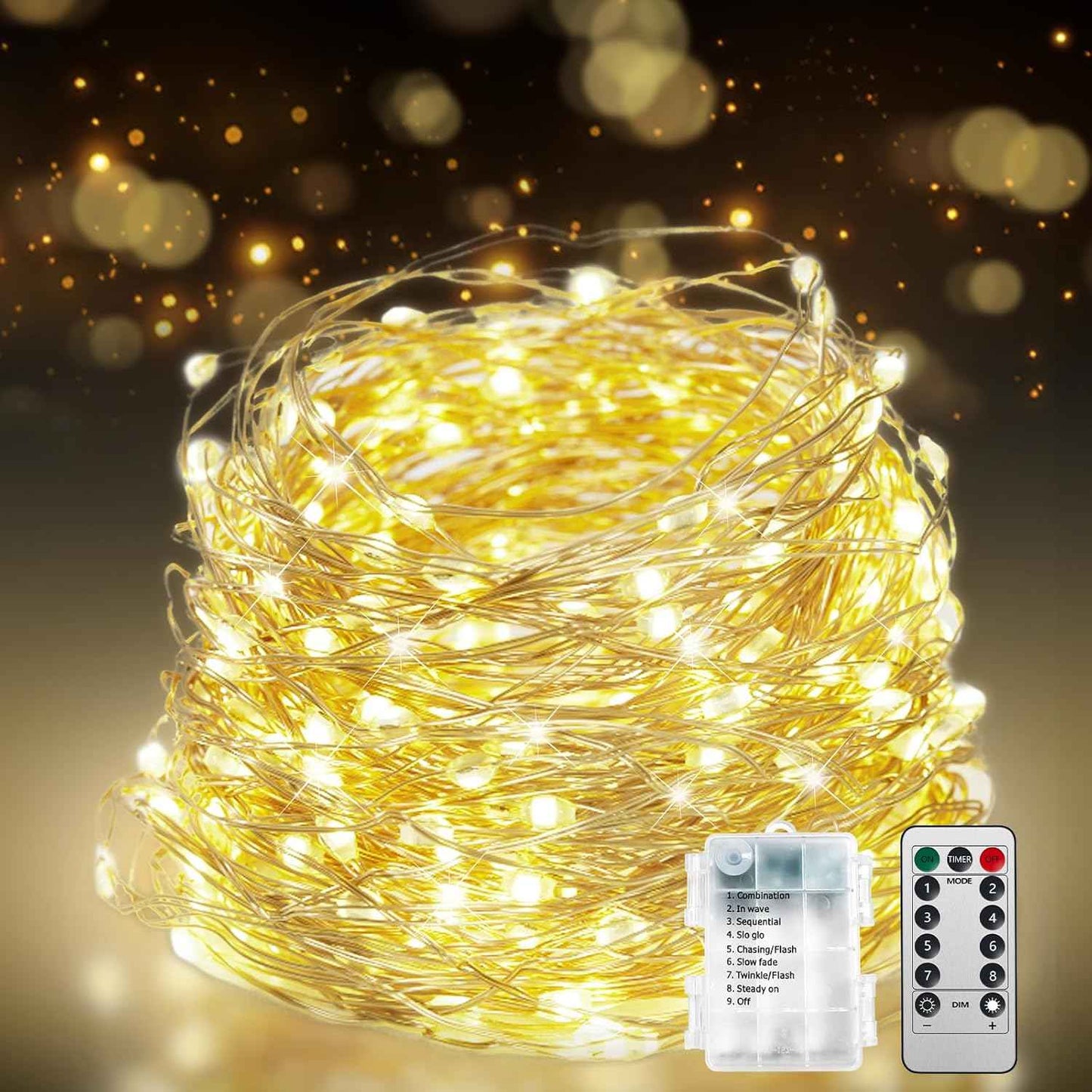 LumBliss Fairy Lights – Clean Design Bedroom Accent, 67Ft Neutral Warm White String Lights for Intentional Living Spaces