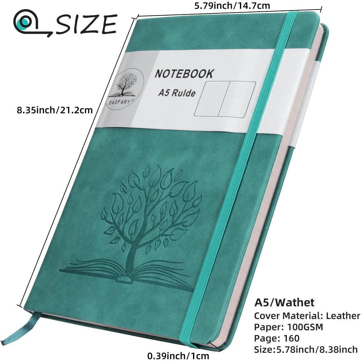 A5_Journal_Notebook,_Leather_Ruled_Notebooks_160_Pages_Diary_100gsm_Thick_Paper_Writing_Hardcover_Notebook_with_Pocket_for_Work_Men_Woman_8.4_x_5.7_in