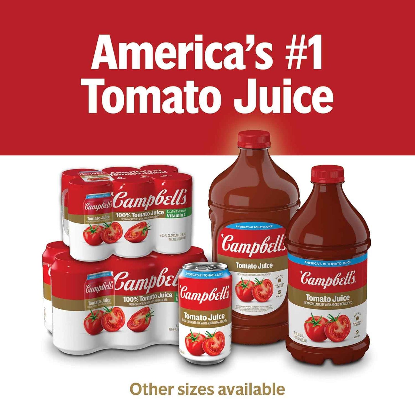Campbell's 100% Tomato Juice – Ready-Made Sauce Starter for Busy Professionals Cooking After Work