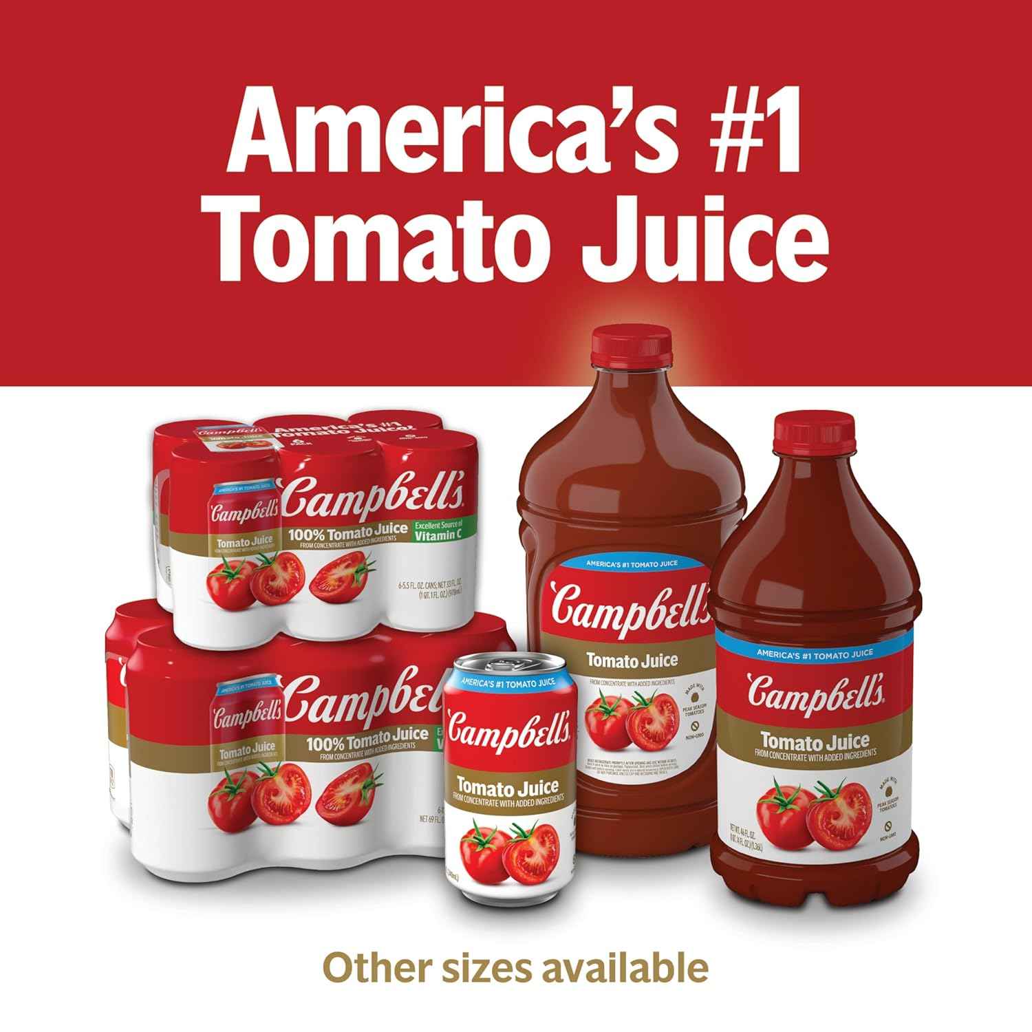 Campbell's 100% Tomato Juice – Ready-Made Sauce Starter for Busy Professionals Cooking After Work