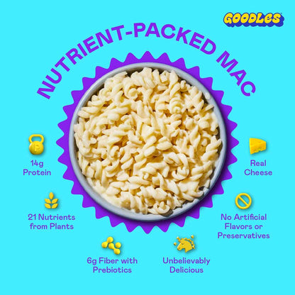 Goodles Twist My Parm Asiago and Parmesan Spirals – Gut-Health Weeknight Dinner for Clean-Label Pantry